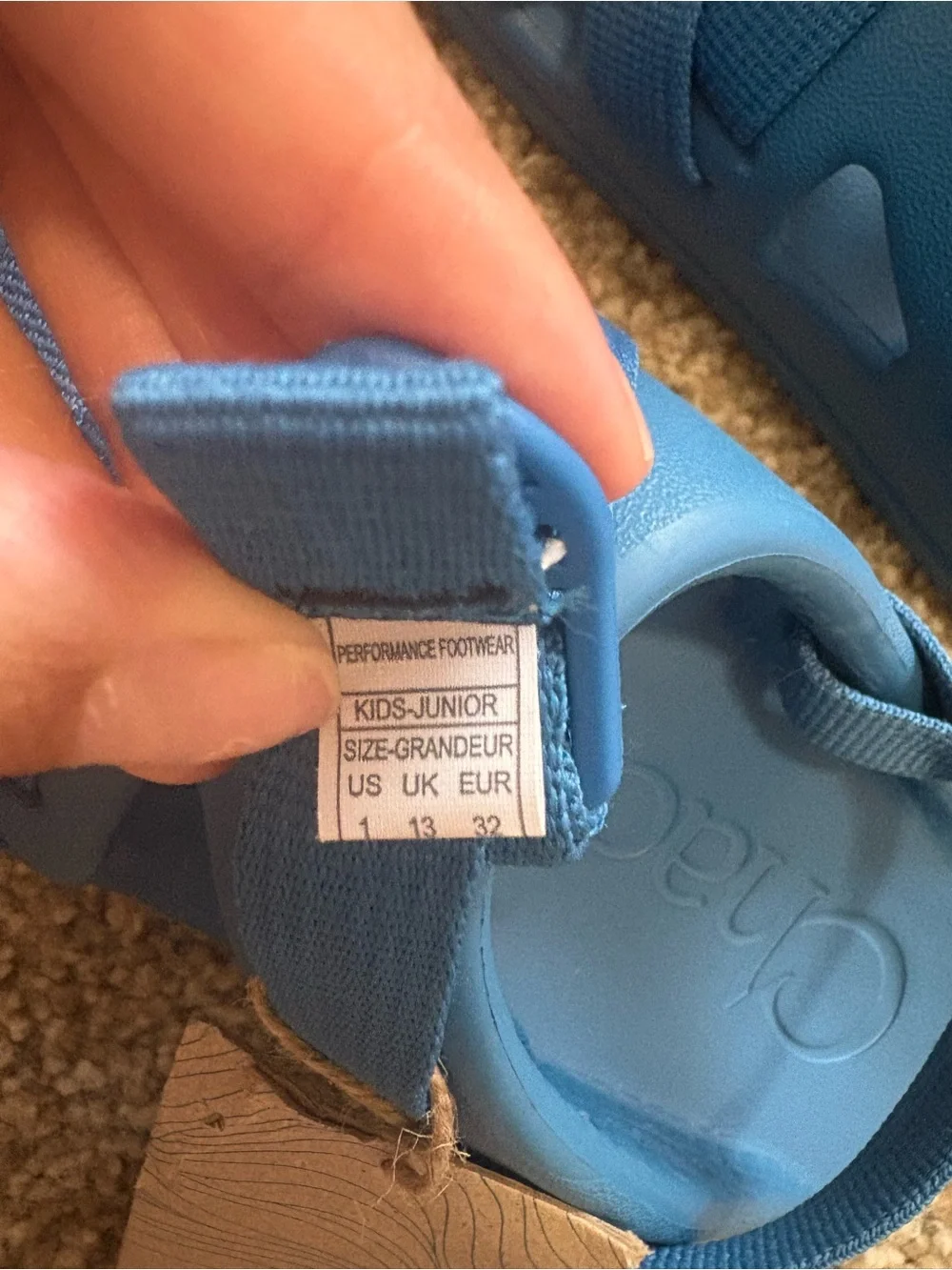 Chaco Kids Classic Sandals in Teal Blue